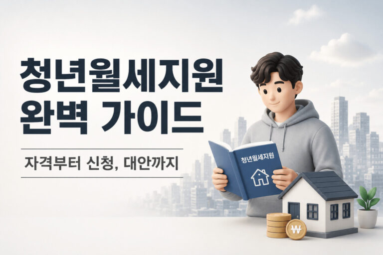 청년월세지원 자격부터 신청, 대안까지 한눈에 정리한 대표 이미지